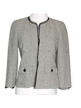 Weekend Max Mara striped silk trimmed jacket